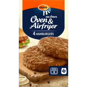 Mora Oven / airfryer hamburgers - 4 stuks